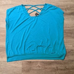 Torrid turquoise short sleeve shirt